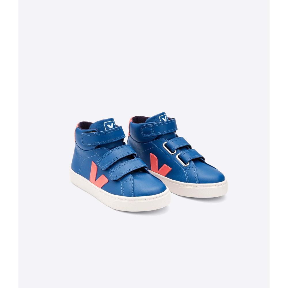 Veja ESPLAR MID CHROMEFREE Kids' Shoes Blue | NZ 737RVD